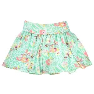 Gap Mini Skirt Women’s Size 4 Ditsy Floral Lined Blue + Green Multicolor Flowy
